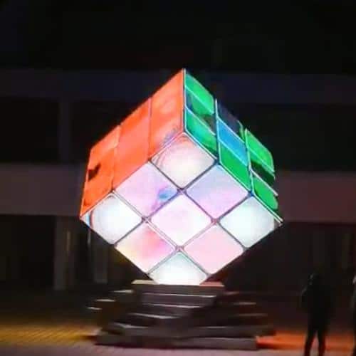 Indoor LED Cube Display