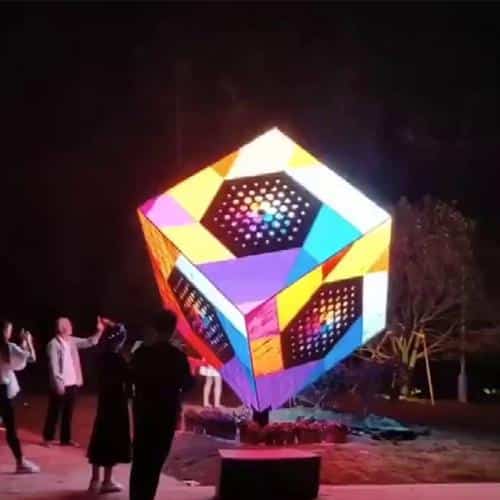 Outdoor LED Cube Display